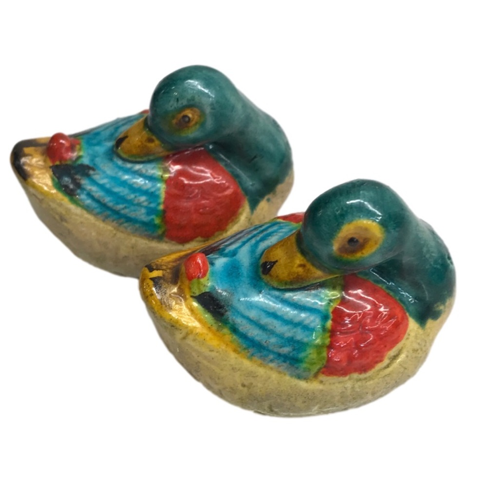 Vintage Duck Salt & Pepper Shaker Set Made In Japan